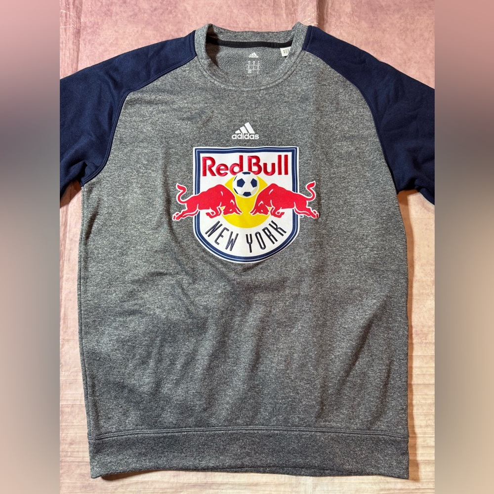Adidas New York Red Bulls Climawarm Pullover Sweatshirt Men’s Sz Medium Soccer